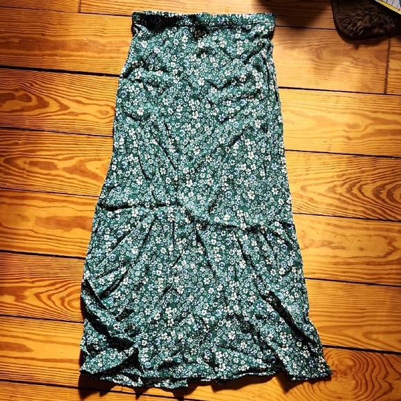 Reformation Green Floral Maxi Skirt - Picture 2 of 3